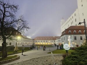bratislava, slovakia evening