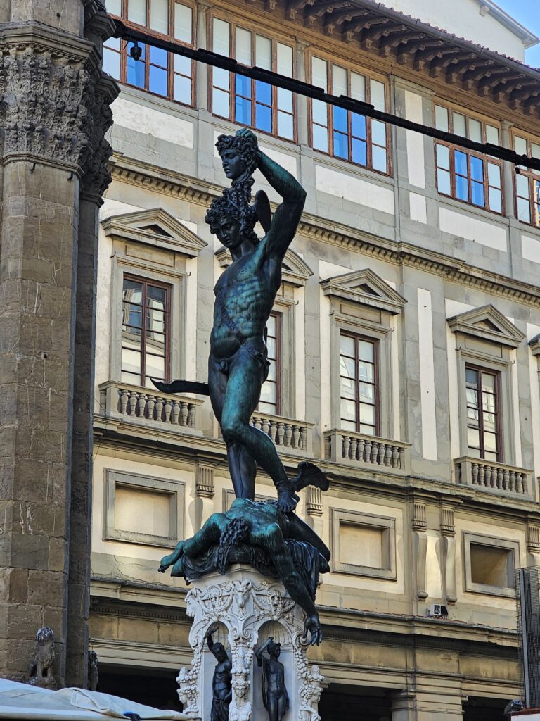 perseus holding medusa’s head